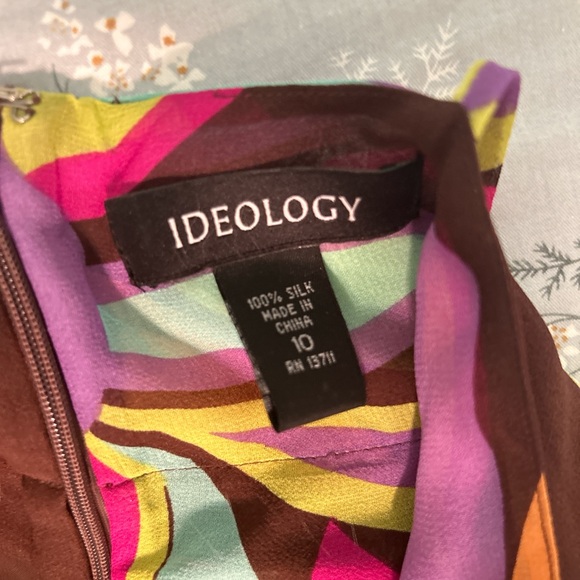 NWT Ideology Floral 70s dress women’s size 10 - Picture 6 of 8